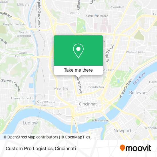 Custom Pro Logistics map
