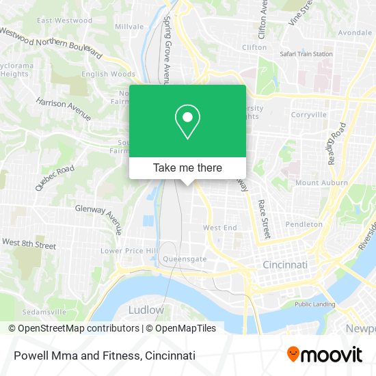 Powell Mma and Fitness map