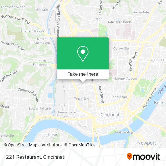 221 Restaurant map