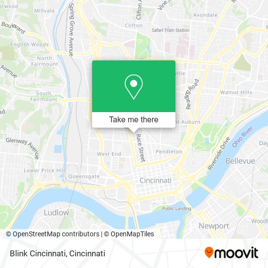 Blink Cincinnati map