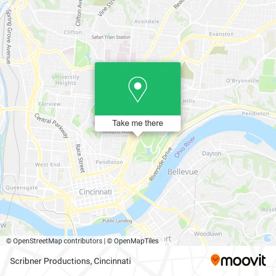 Scribner Productions map