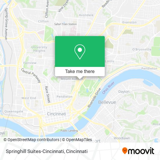 Springhill Suites-Cincinnati map