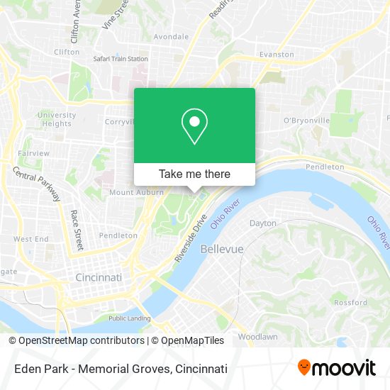 Eden Park - Memorial Groves map