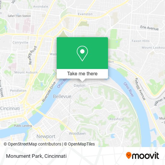 Mapa de Monument Park