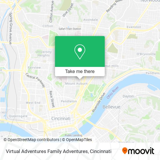 Virtual Adventures Family Adventures map
