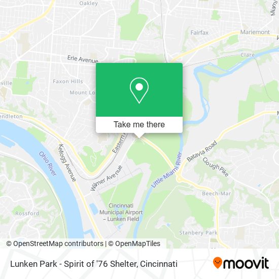 Mapa de Lunken Park - Spirit of '76 Shelter