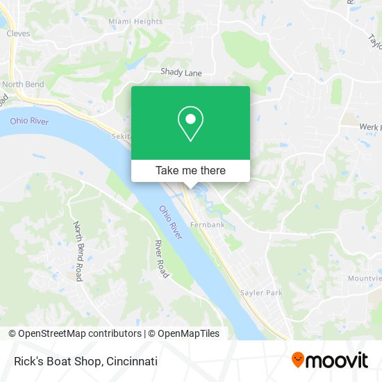 Rick's Boat Shop map