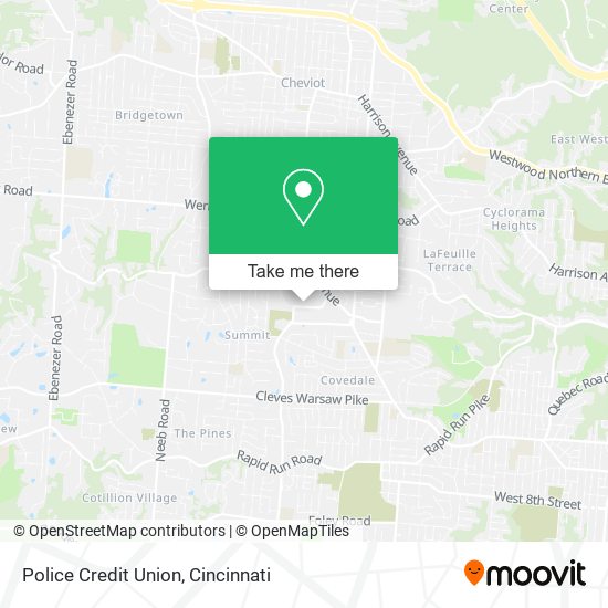 Police Credit Union map