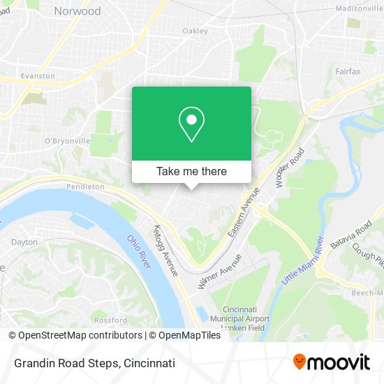 Grandin Road Steps map