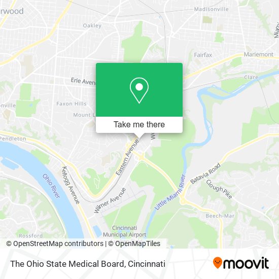 Mapa de The Ohio State Medical Board