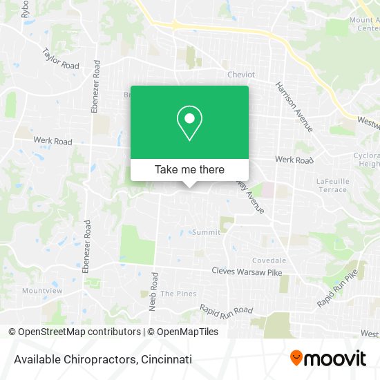 Available Chiropractors map