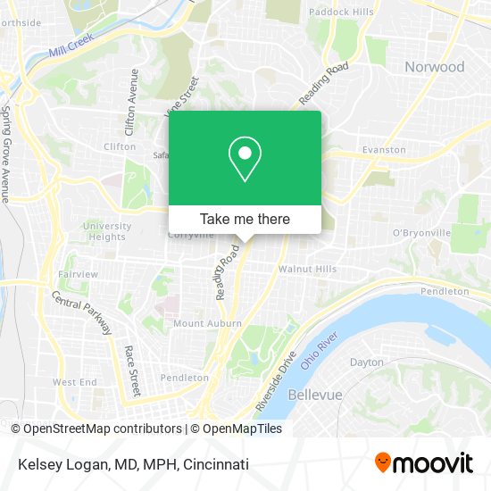Mapa de Kelsey Logan, MD, MPH