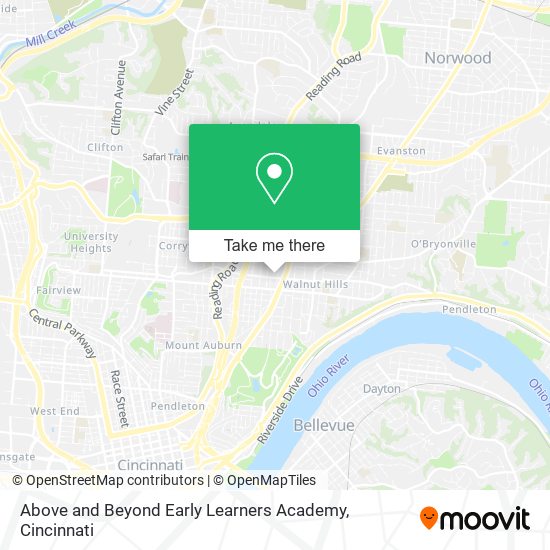 Mapa de Above and Beyond Early Learners Academy