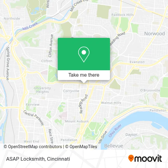 ASAP Locksmith map