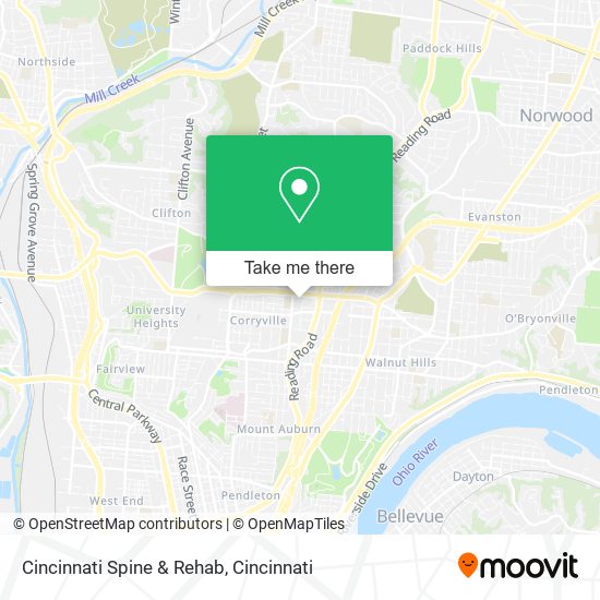 Cincinnati Spine & Rehab map