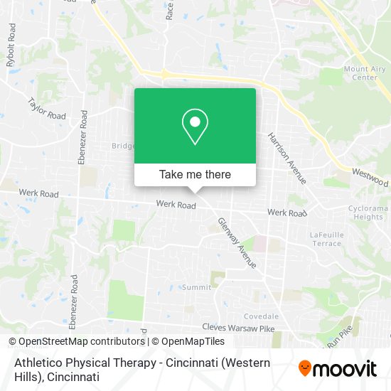 Athletico Physical Therapy - Cincinnati (Western Hills) map