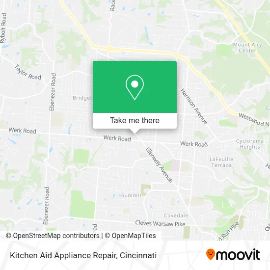 Kitchen Aid Appliance Repair map