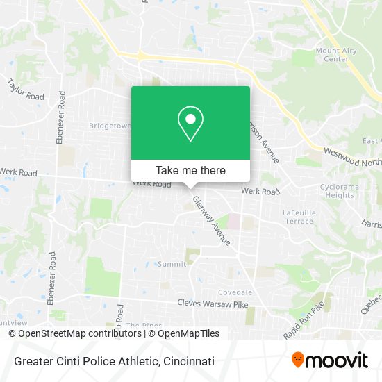 Greater Cinti Police Athletic map