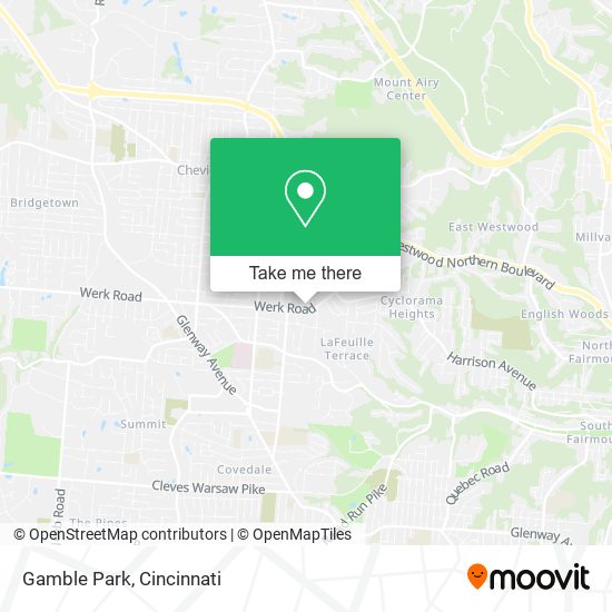 Mapa de Gamble Park