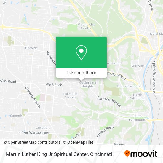 Mapa de Martin Luther King Jr Spiritual Center