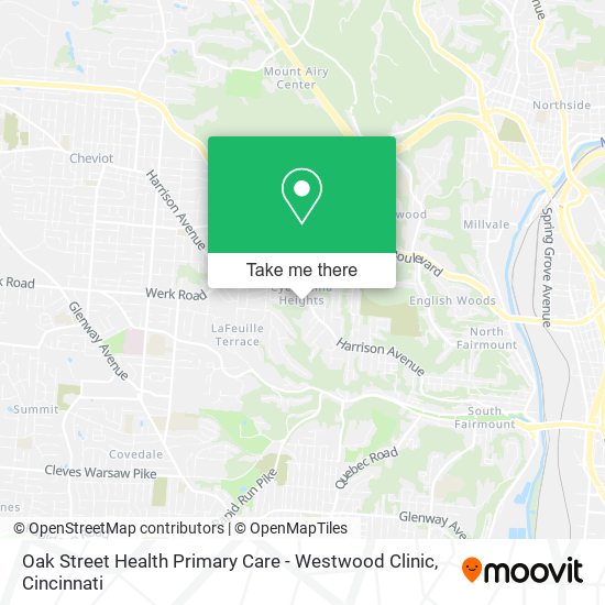 Mapa de Oak Street Health Primary Care - Westwood Clinic