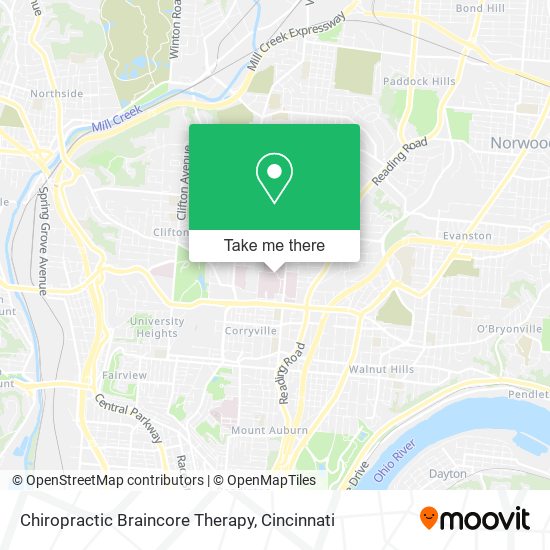 Mapa de Chiropractic Braincore Therapy