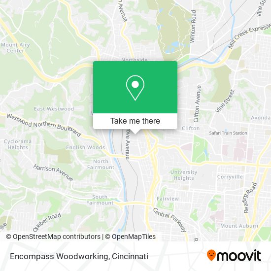 Mapa de Encompass Woodworking