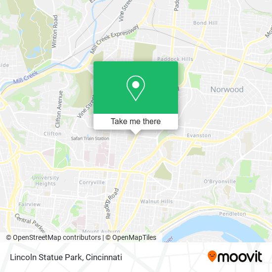 Mapa de Lincoln Statue Park