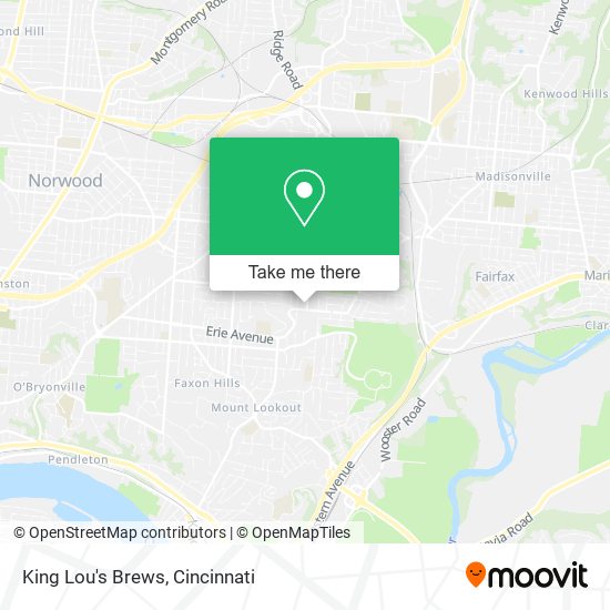 Mapa de King Lou's Brews