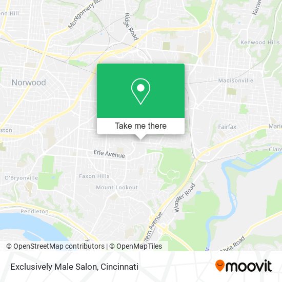 Exclusively Male Salon map
