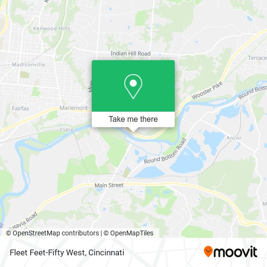 Fleet Feet-Fifty West map