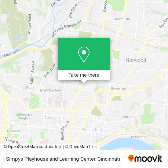 Simpys Playhouse and Learning Center map