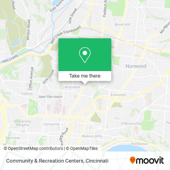 Community & Recreation Centers map