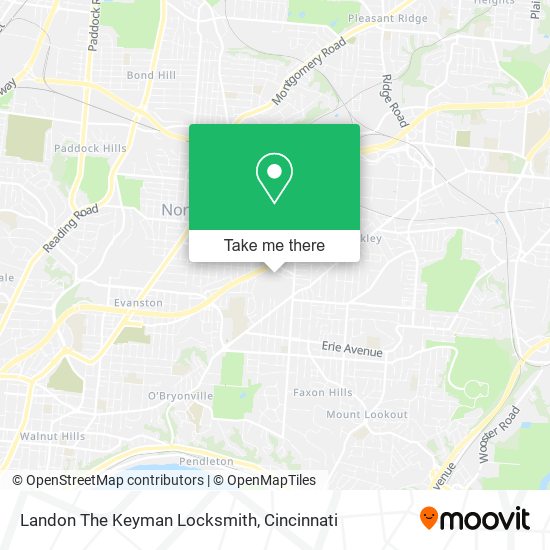 Landon The Keyman Locksmith map