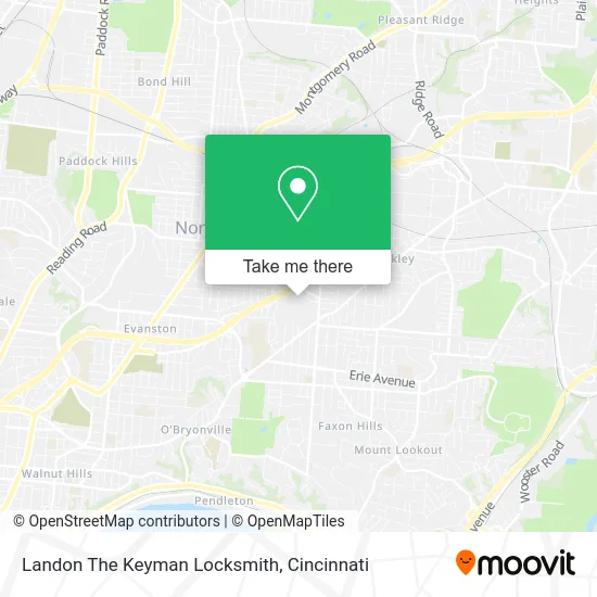 Landon The Keyman Locksmith map