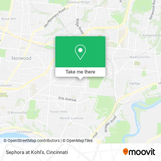 Sephora at Kohl's map