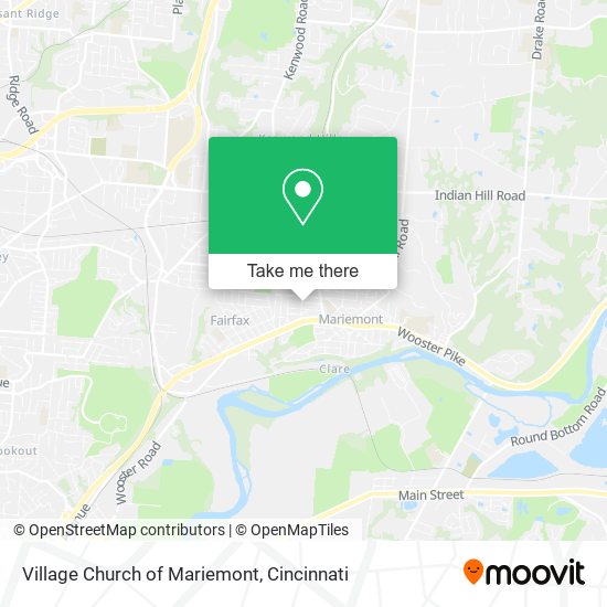 Village Church of Mariemont map