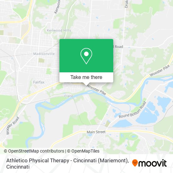 Mapa de Athletico Physical Therapy - Cincinnati (Mariemont)