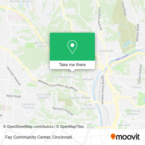 Fay Community Center map