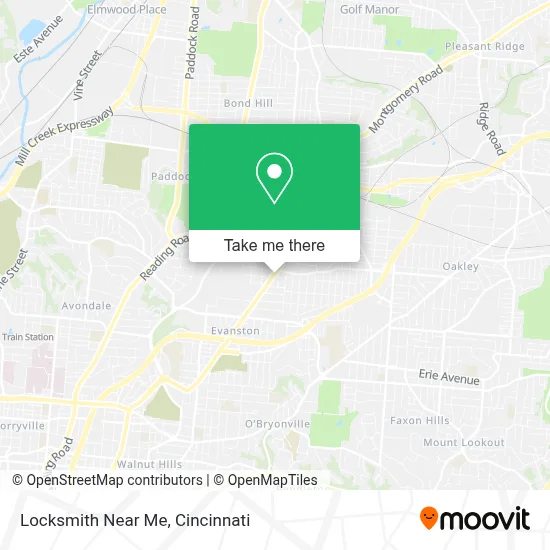 Locksmith Near Me map