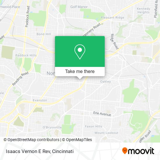 Isaacs Vernon E Rev map