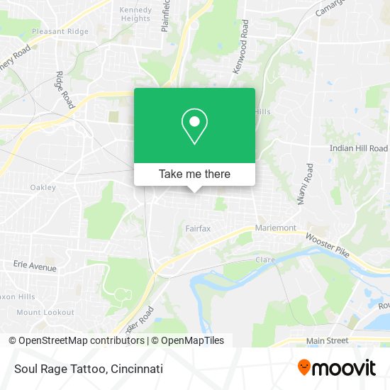 Soul Rage Tattoo map