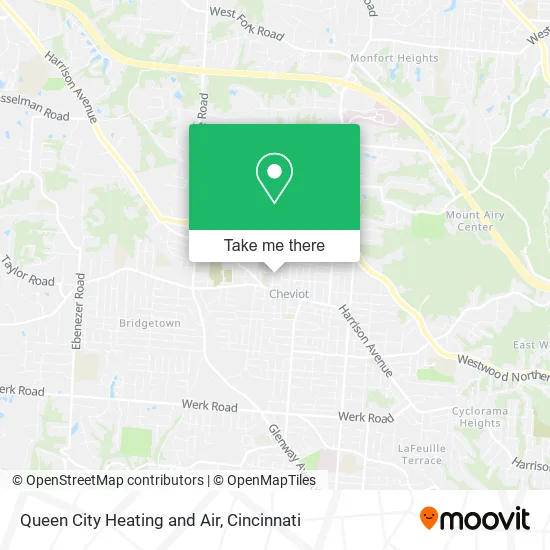 Queen City Heating and Air map