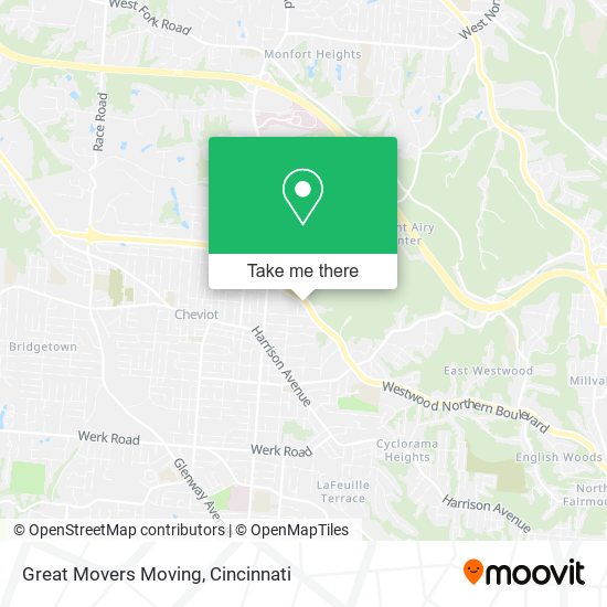 Great Movers Moving map