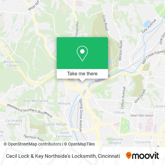 Mapa de Cecil Lock & Key Northside's Locksmith