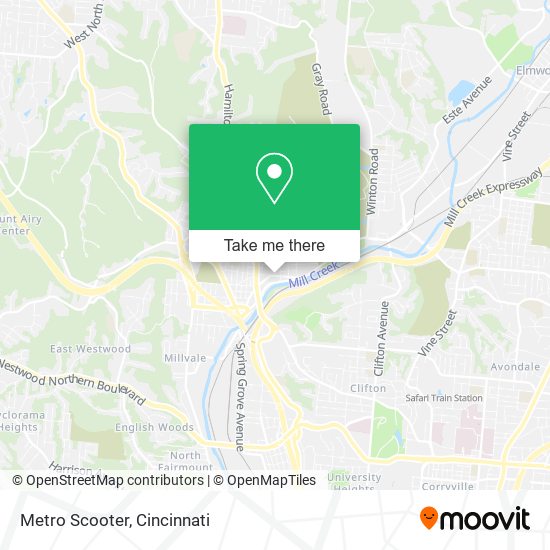 Metro Scooter map