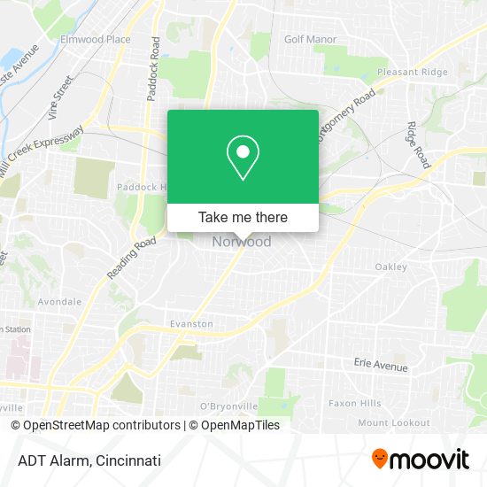 Mapa de ADT Alarm
