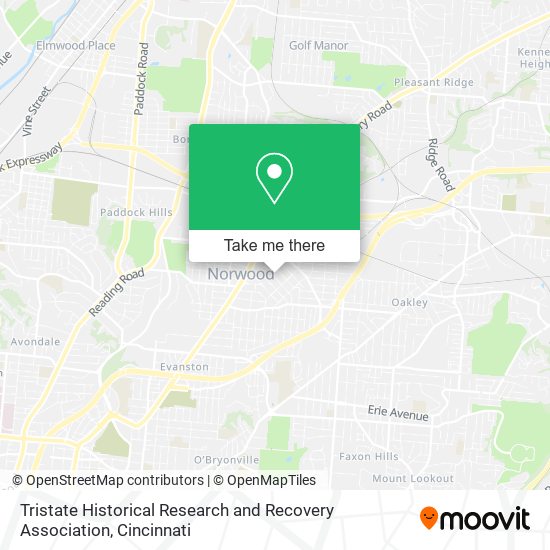 Tristate Historical Research and Recovery Association map