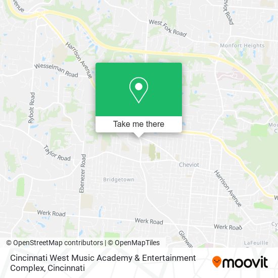 Cincinnati West Music Academy & Entertainment Complex map