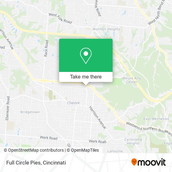 Full Circle Pies map